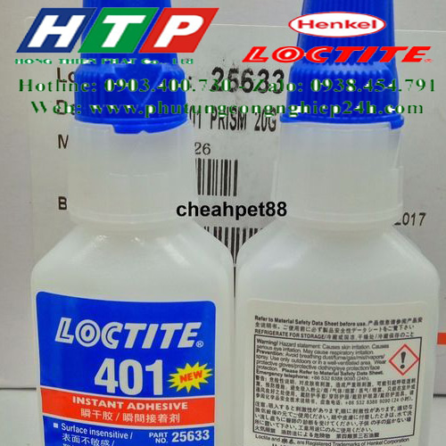 Hướng dẫn sử dụng Loctite 401