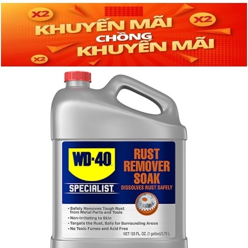 WD-40 Rust Remover Soak 3