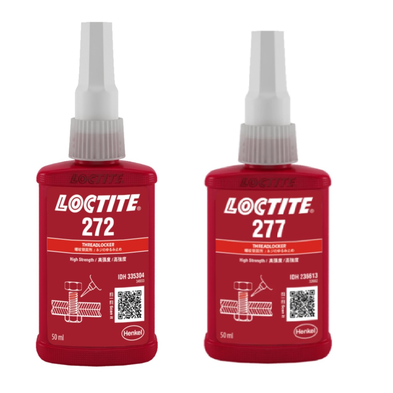 So sánh Keo dán khóa ren Loctite 272 và Loctite 277