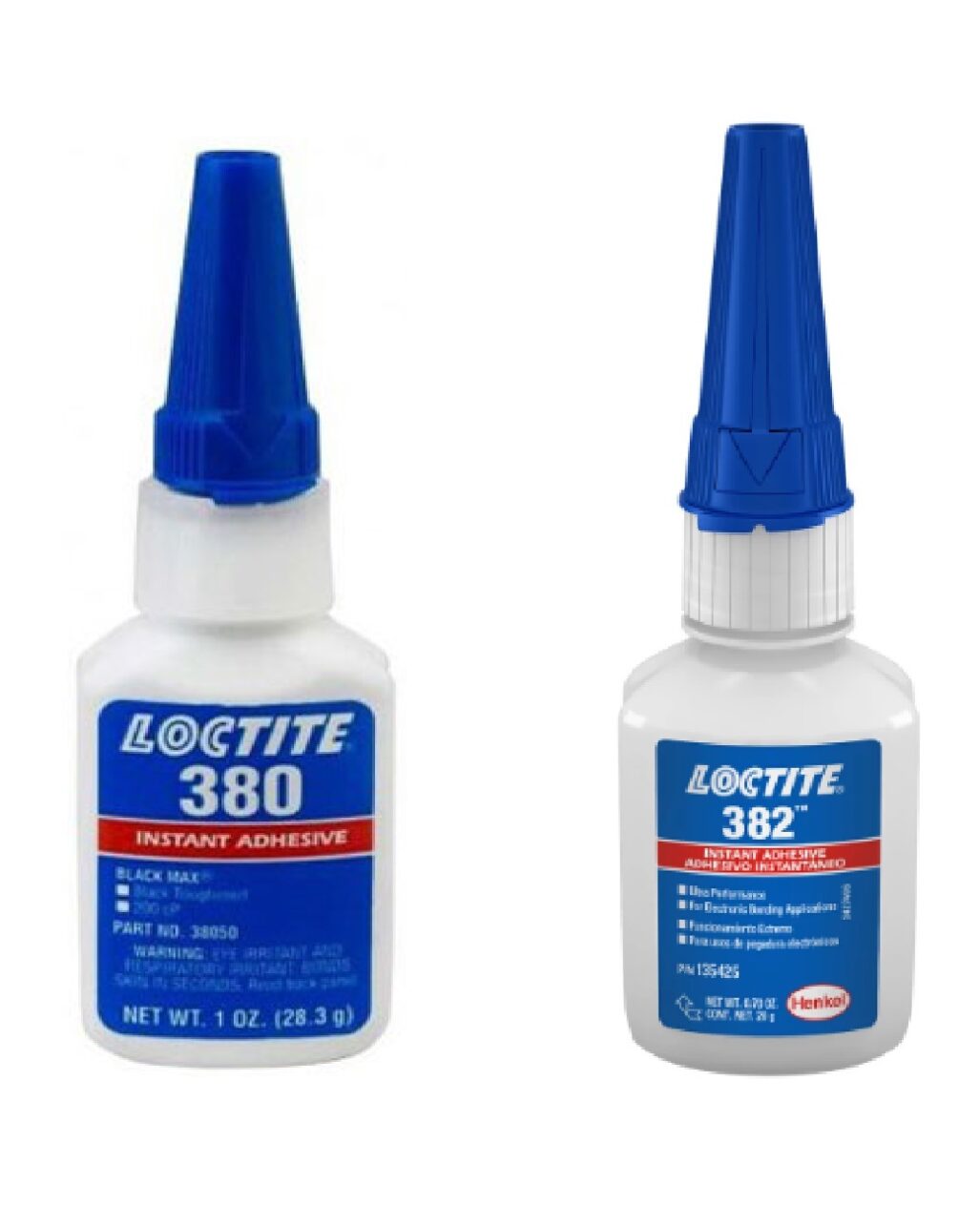 So sánh Keo dán nhanh khô Loctite 380 và Loctite 382