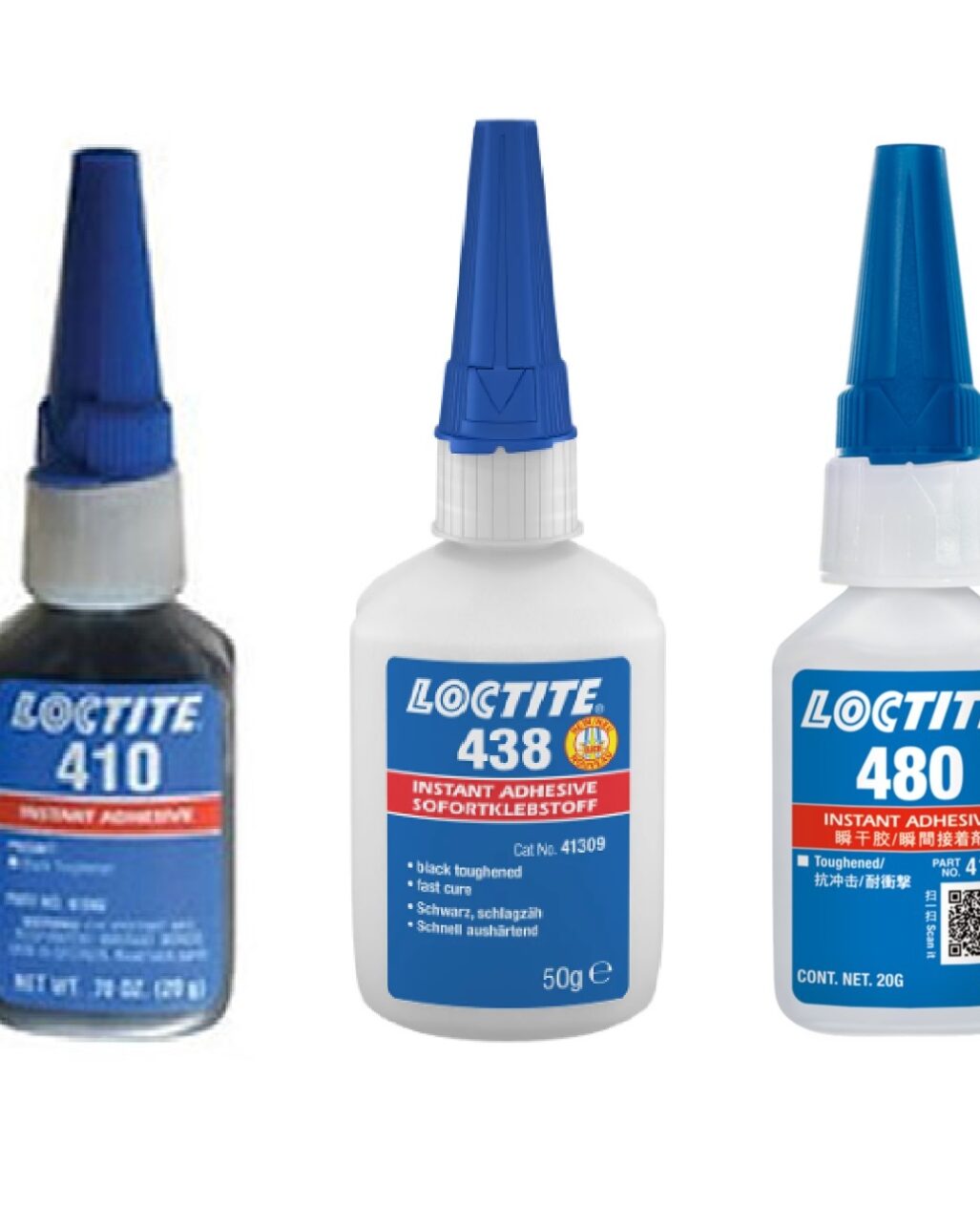 So sánh Keo dán khô nhanh Loctite 410, Loctite 438 và Loctite 480