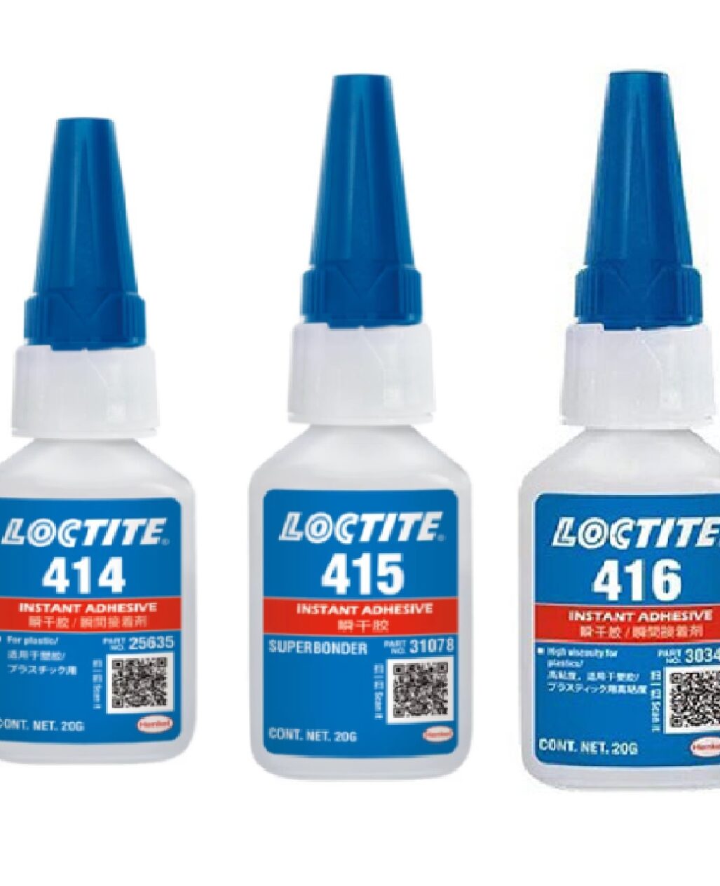 So sánh chi tiết Keo dán khô nhanh Loctite 414, Loctite 415 và Loctite 416