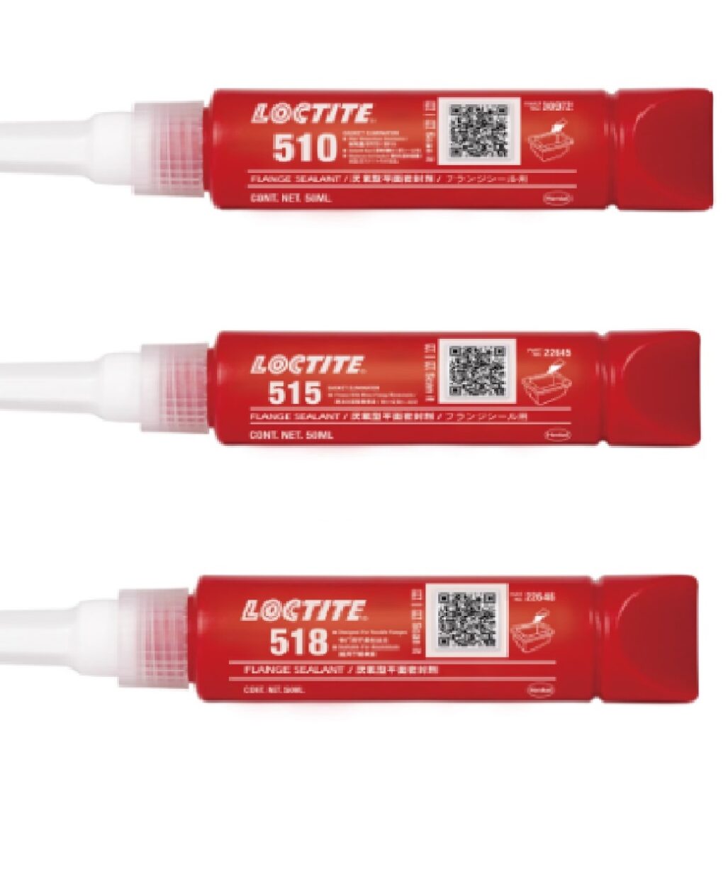 So sánh Keo thay thế gioăng Loctite 510, Loctite 515 và Loctite 518
