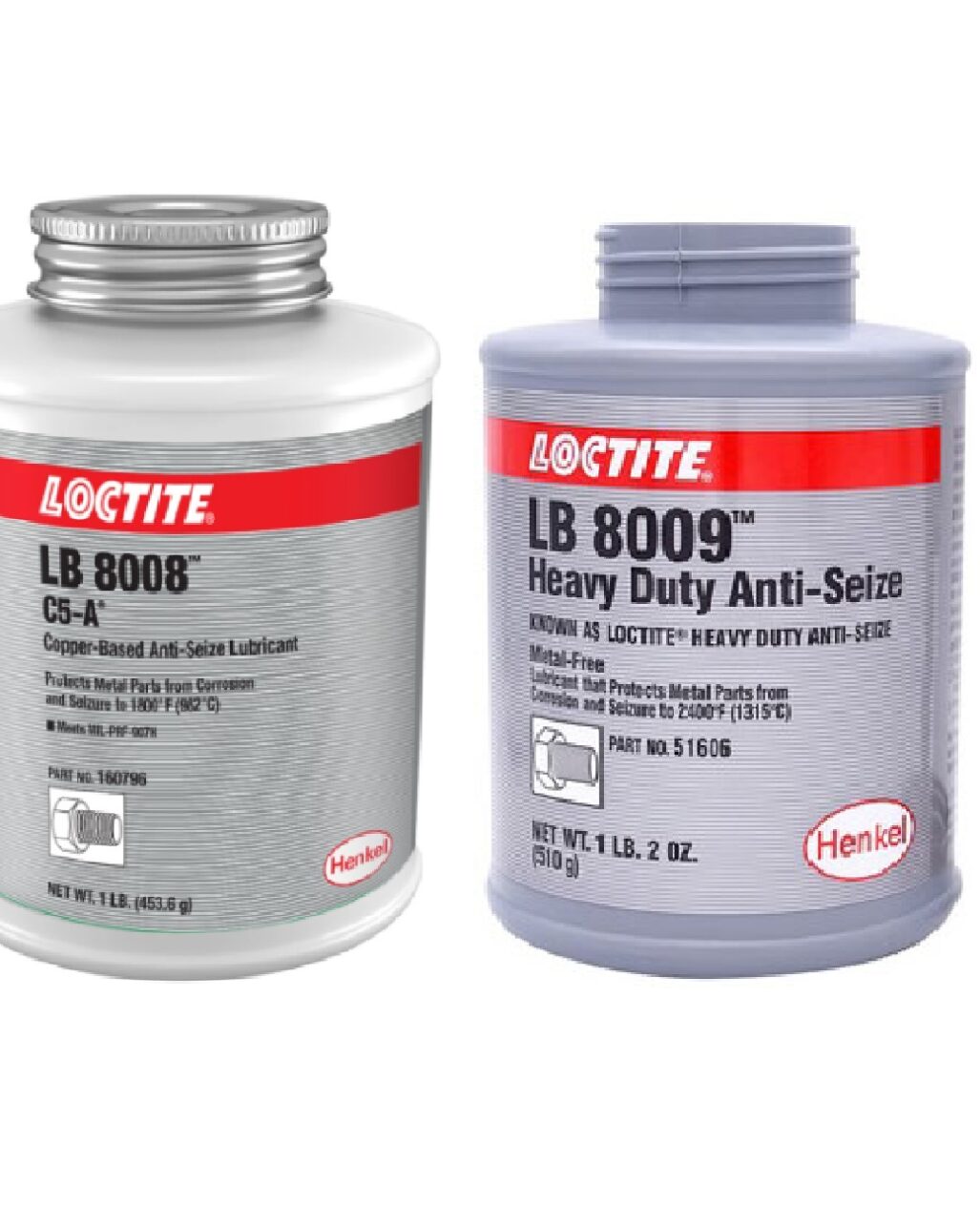 Bảng so sánh Mỡ bôi trơn chịu nhiệt Loctite LB 8008 và Loctite LB 8009