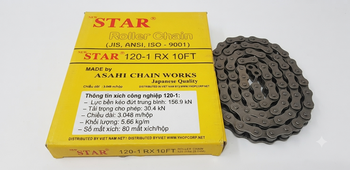 Xích đơn 120-1RS, xích thép đơn 1 dãy 120-1RS, xích 120-1RS