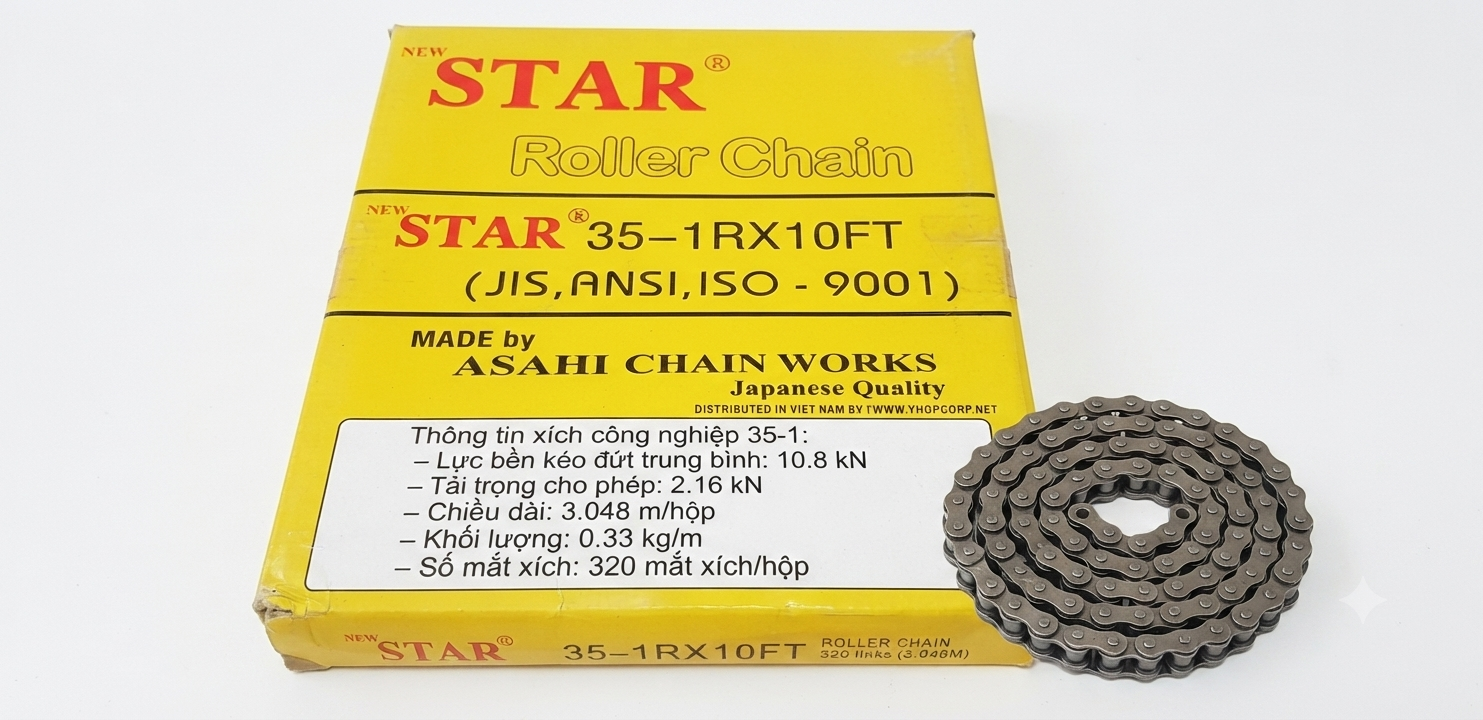 Xích đơn 35-1RS, xích thép đơn 1 dãy 35-1RS, xích 35-1RS