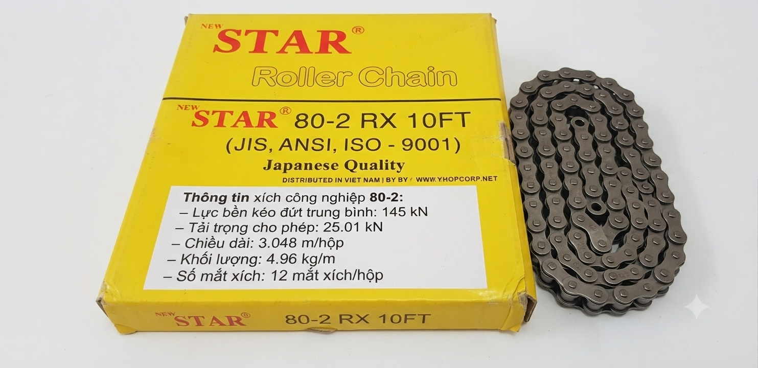 Xích đôi 80-2RS, xích thép đôi 2 dãy 80-2RS, xích 80-2RS